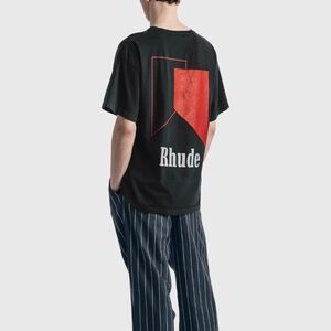 RHUDE Track Logo T-Shirt Short Sleeve
